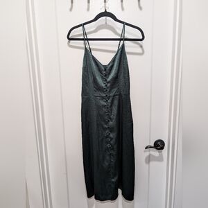 Abercrombie green midi dress